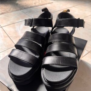 Dr. Martens Black Platform Sandals